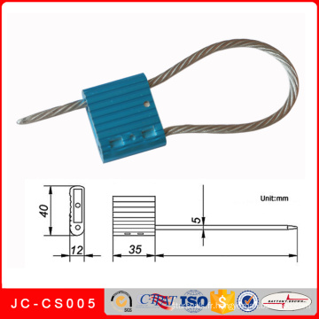 Jc-CS005 Scellé métallique de câble de sécurité de style de bande de matériel et de bande de cachetage